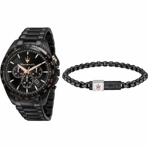 Reloj Maserati Traguardo Crono para hombre con pulsera