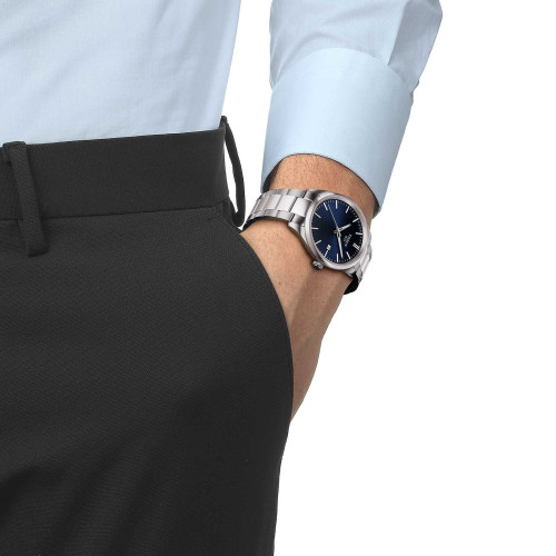 Reloj Tissot PR 100 esfera azul 40mm para hombre