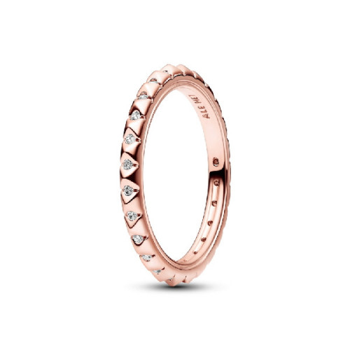 Anillo Pandora ME Pirámides Rosa talla 52