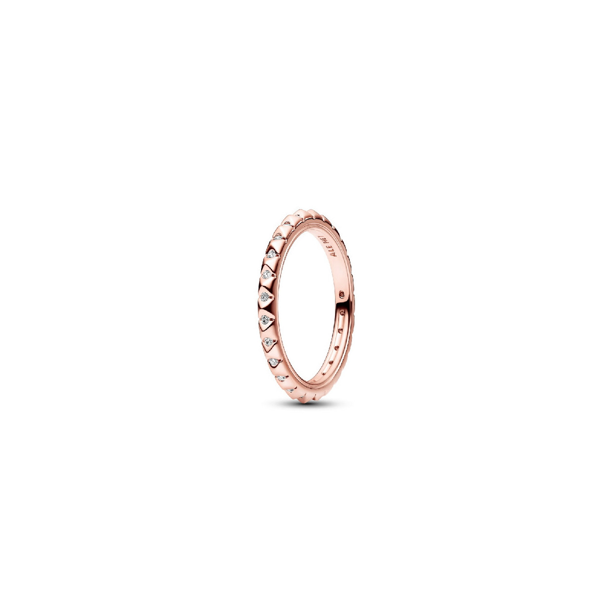 Anillo Pandora ME Pirámides Rosa talla 52