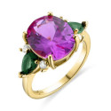 Anillo Luxenter Sidarul plata dorada 925 talla 14