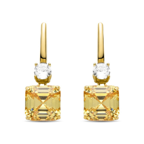 Pendientes Luxenter Askuo plata dorada 925
