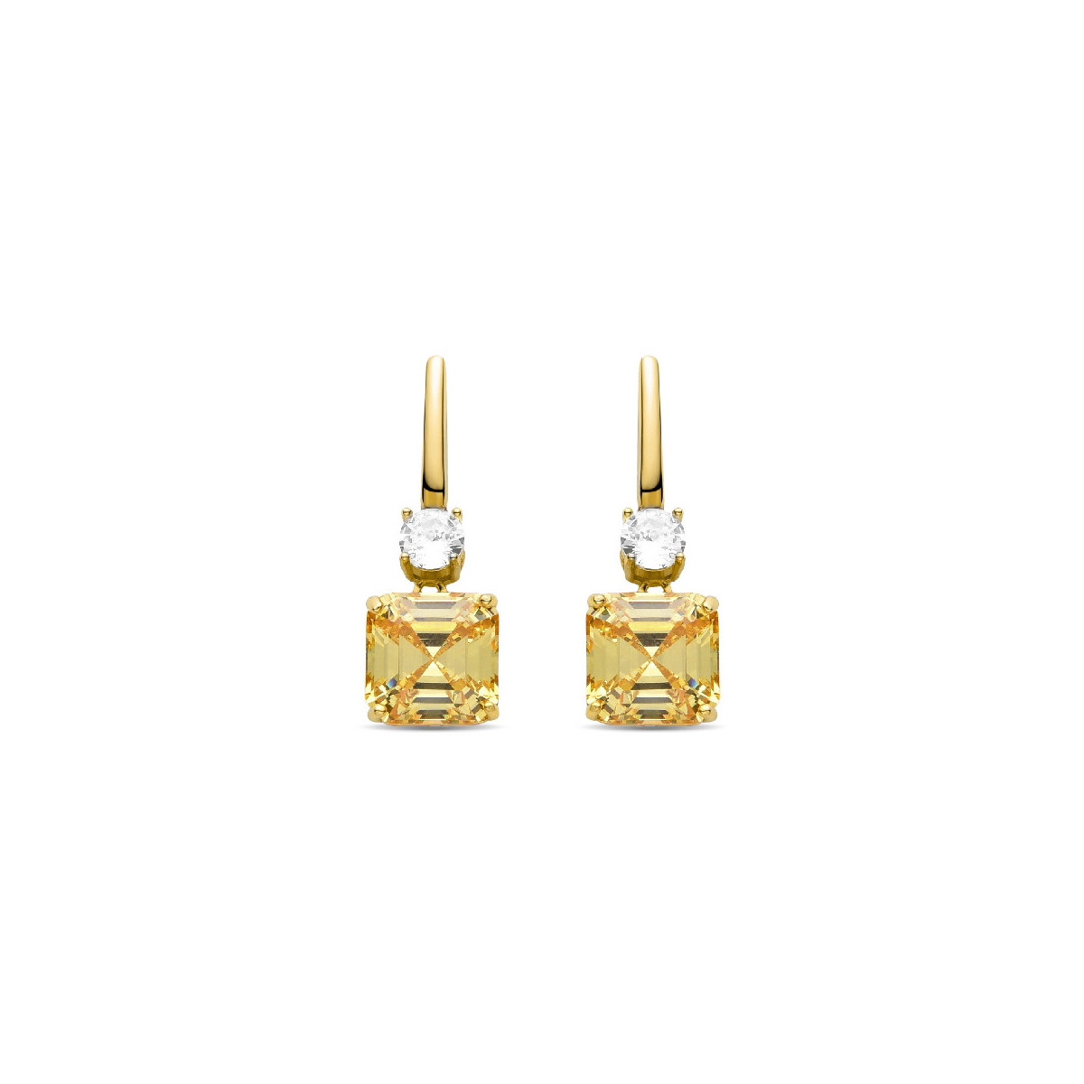 Pendientes Luxenter Askuo plata dorada 925
