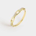 Anillo Itemporality plata 925 dorada talla 12