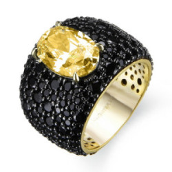 Anillo Luxenter Korwise plata dorada 925 talla 14
