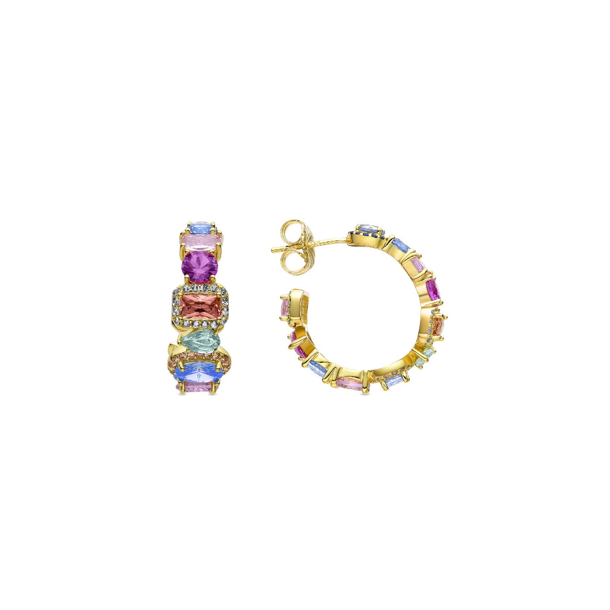 Pendientes Luxenter Ingre plata dorada 925