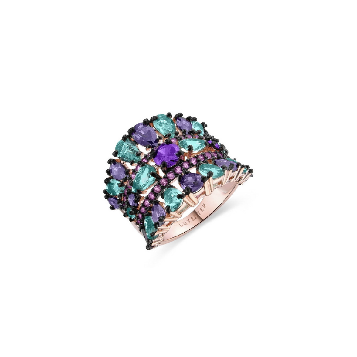 Anillo Luxenter Zumil plata rosa 925 talla 14