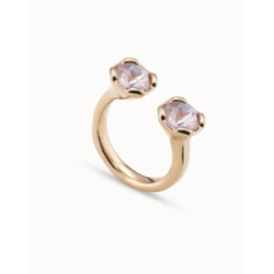 Anillo Unode50 Aurea Pink dorado talla 15