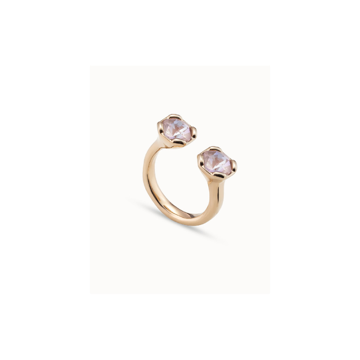 Anillo Unode50 Aurea Pink dorado talla 15