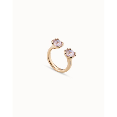 Anillo Unode50 Aurea Pink dorado talla 15