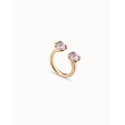 Anillo Unode50 Aurea Pink dorado talla 15