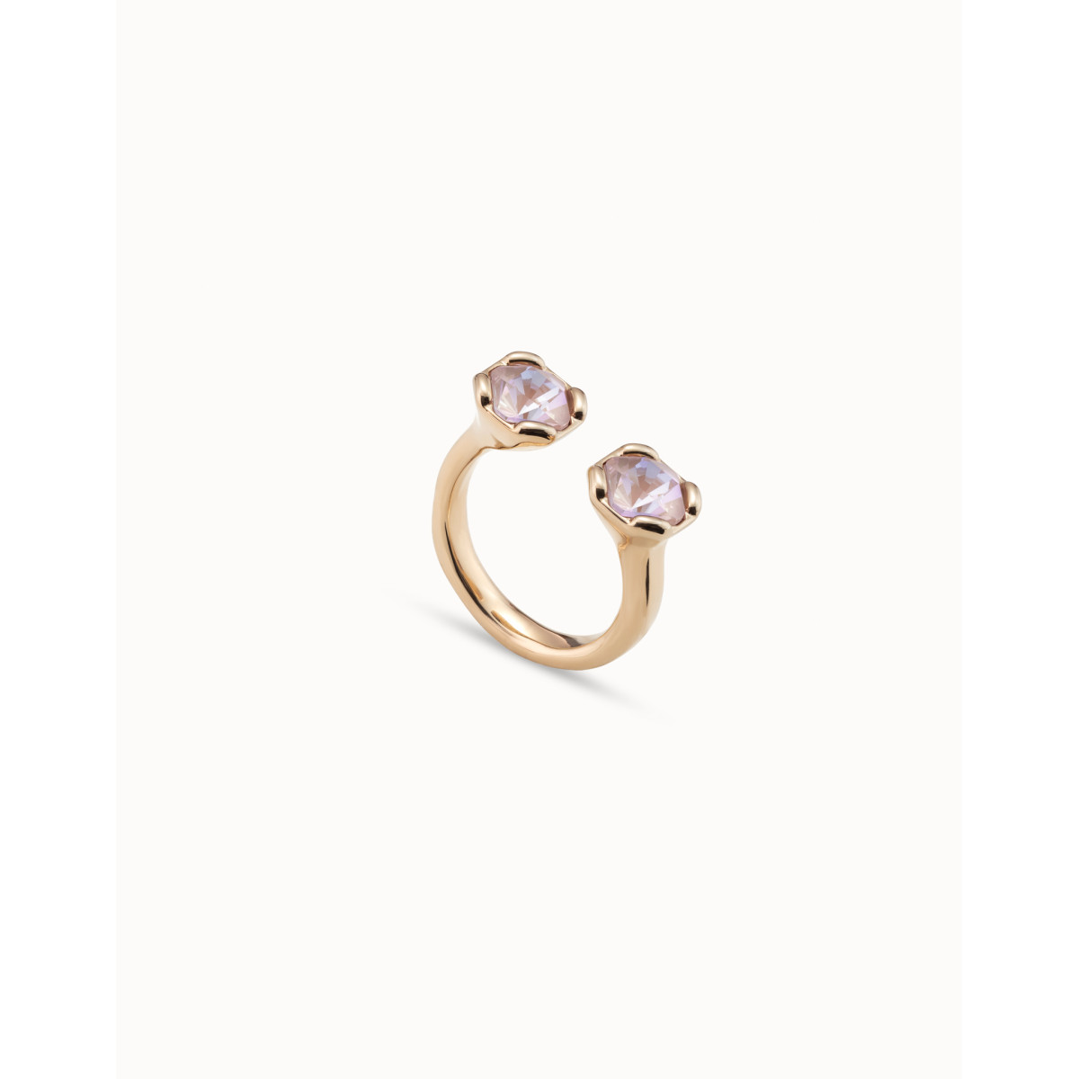 Anillo Unode50 Aurea Pink dorado talla 15