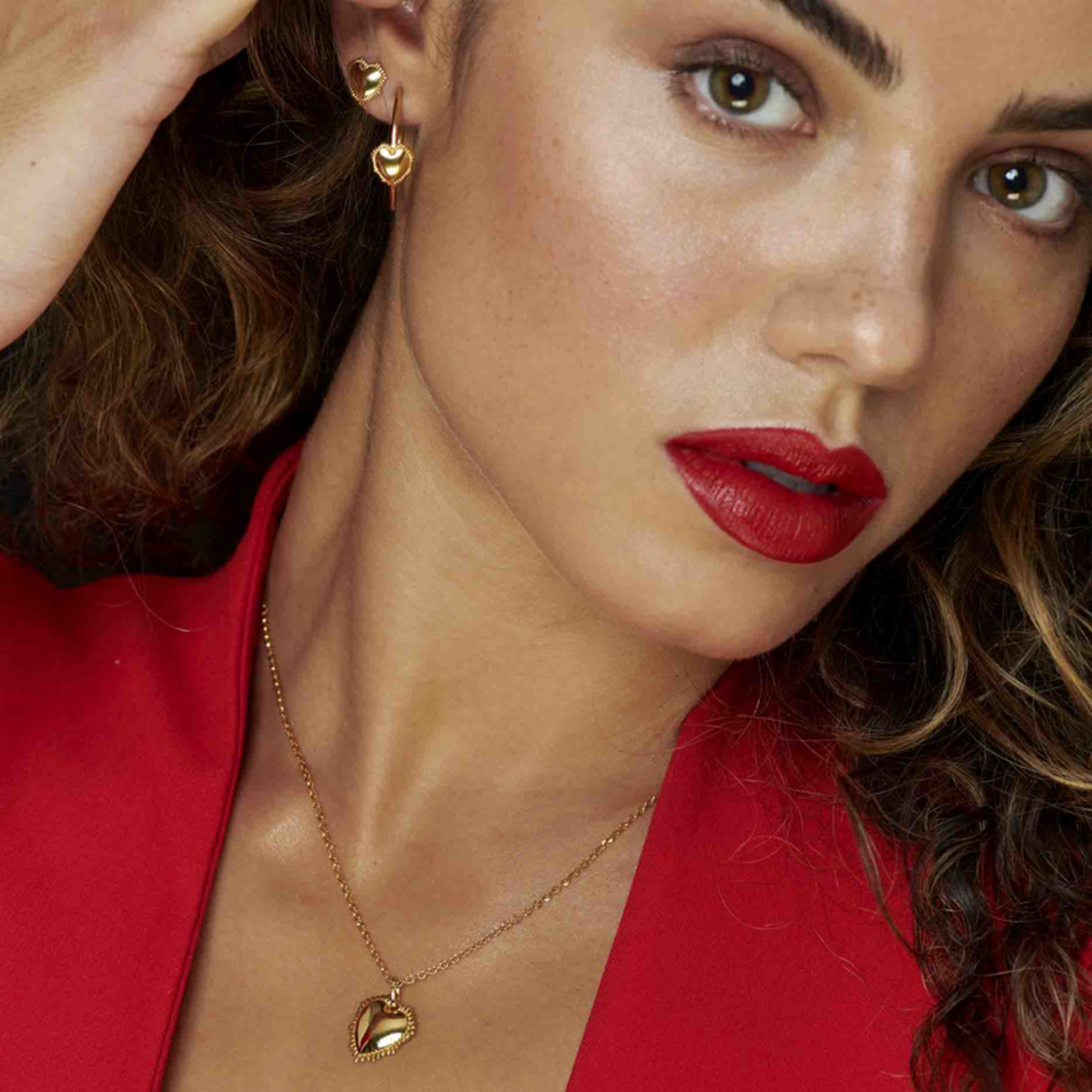 Aros Radiant Medianos Gold SAGRADO CORAZON