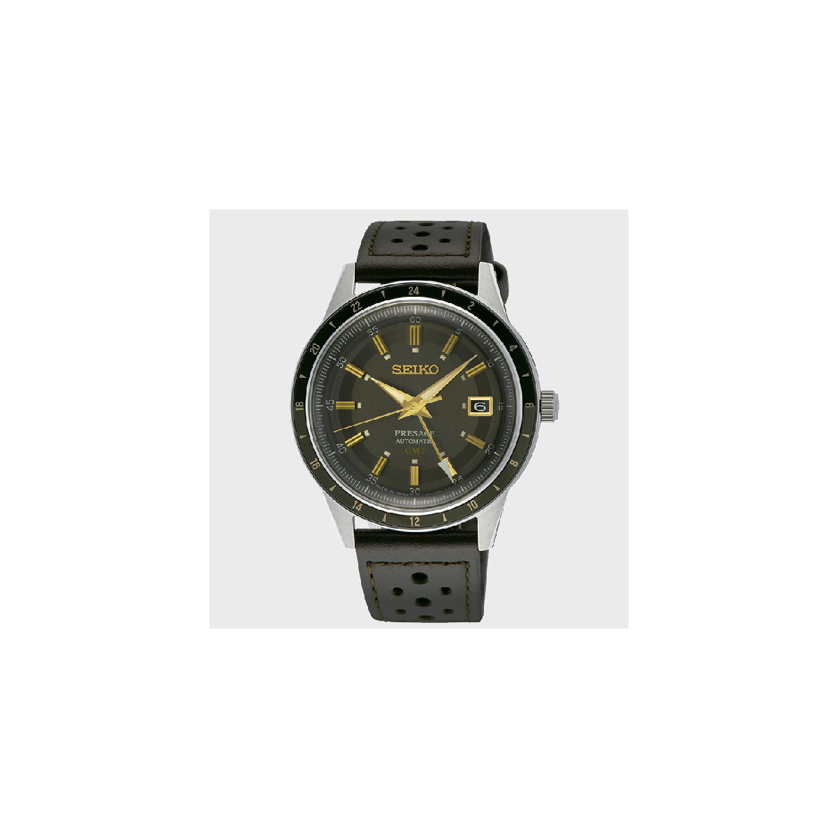 Reloj Seiko Presage Style 60's GMT Correa marrón