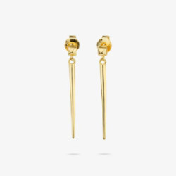 Pendientes Radiant plata 925 dorada Punk.