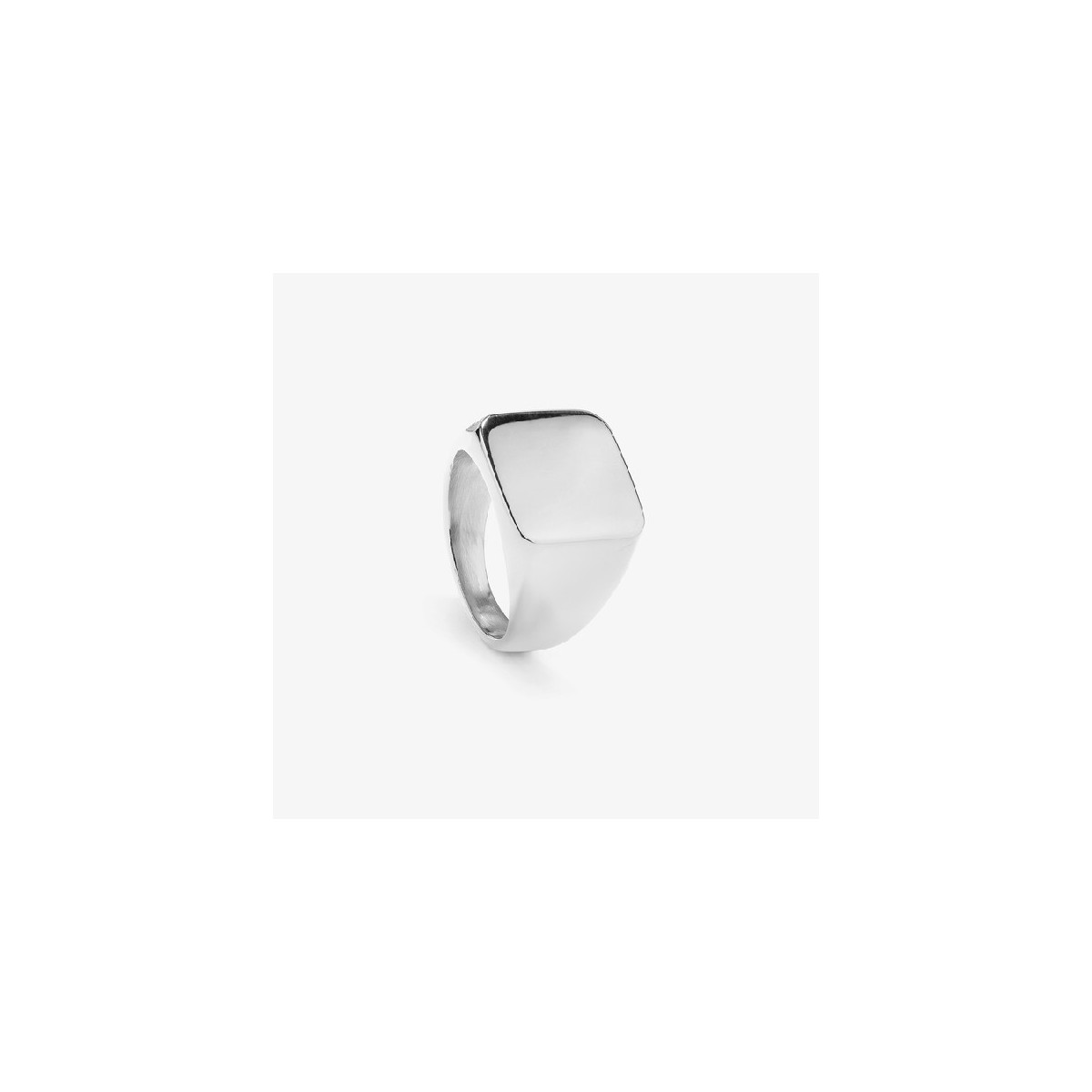 Anillo Radiant sello Hombre acero Shine talla 22