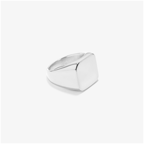 Anillo Radiant sello Hombre acero Shine talla 22
