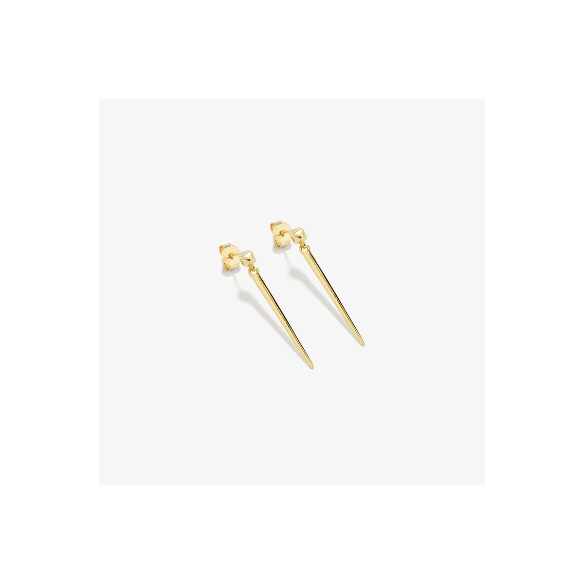 Pendientes Radiant plata 925 dorada Punk.