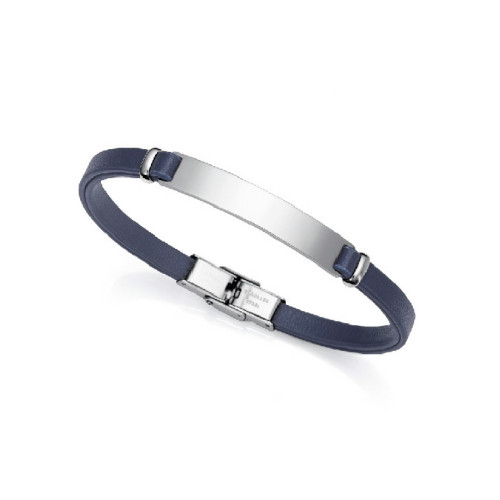 Pulsera Viceroy Eco de acero reciclado con correa vegana azul.
