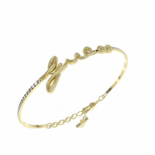 Pulsera Guess Say My Name Dorado