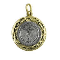 Medallón Altana plata 925 y bronce Cristo de los Remedios