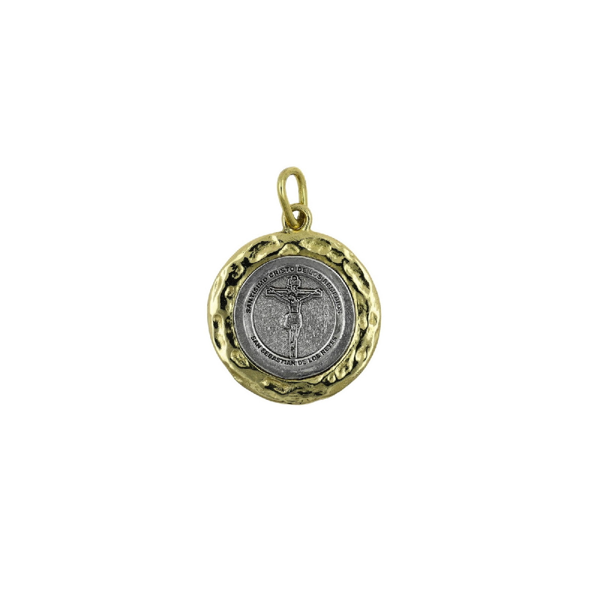 Medallón Altana plata 925 y bronce Cristo de los Remedios