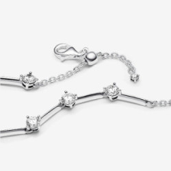 Pulsera Pandora Barras Brillantes plata 925 20cm