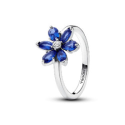Anillo Pandora plata 925 Herbario Brillante Azul talla 58