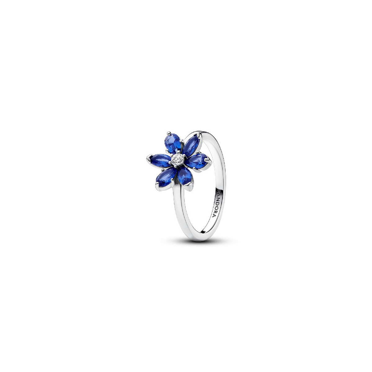 Anillo Pandora plata 925 Herbario Brillante Azul talla 58