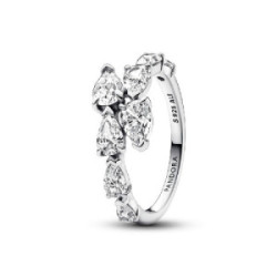Anillo Pandora plata Banda Brillante Superpuesta talla 52