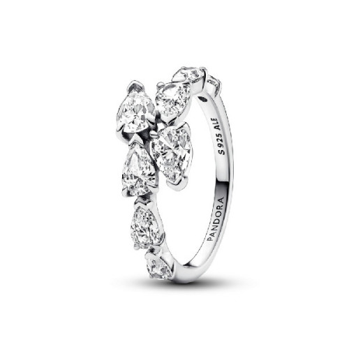 Anillo Pandora plata Banda Brillante Superpuesta talla 54