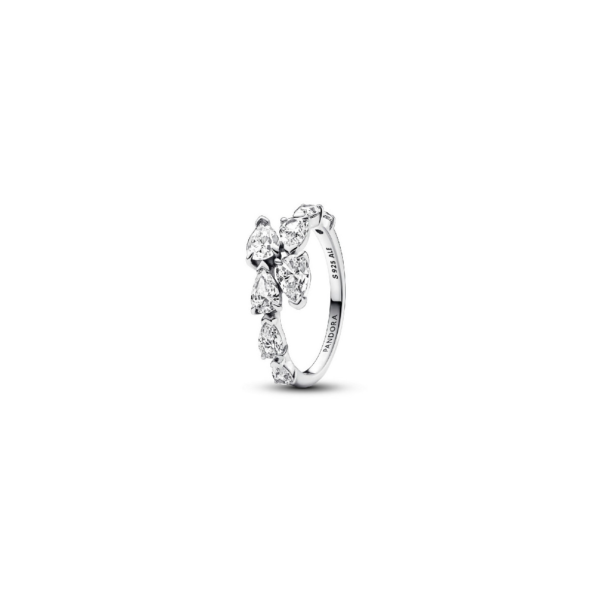 Anillo Pandora plata Banda Brillante Superpuesta talla 54