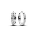 Pendientes Pandora plata 925 de Aro Abrazo Brillante