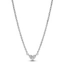 Collar Pandora plata 925 Corazón triple Gema