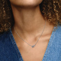 Collar Pandora plata 925 Luna y Estrella Brillantes