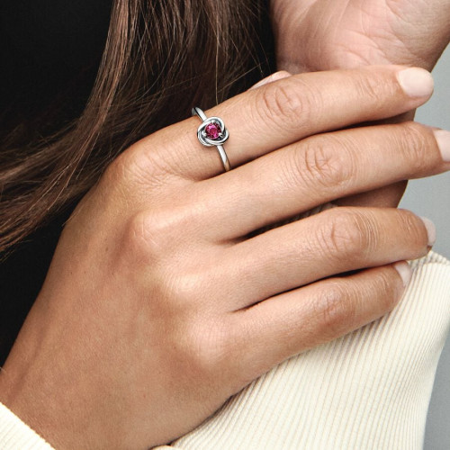 Anillo Pandora plata 925 Círculo Eternity Rosa talla 50