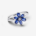 Anillo Pandora plata 925 Herbario Brillante Azul talla 56