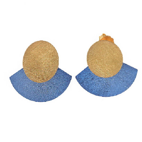 Pendientes Salvatore plata 925 dorados y azules