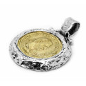 Colgante La Perionda Sestercio Filipo I plata 925 y bronce