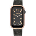 Reloj Tous T-Band smartwatch con brazalete de acero IP gris y caja de aluminio en color IPRG rosado