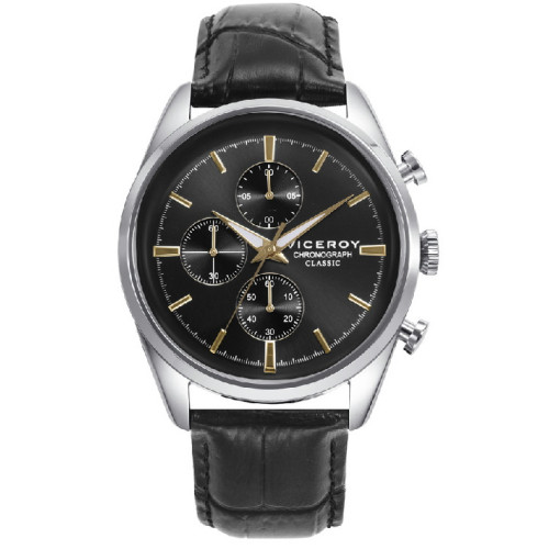 Reloj Viceroy Crono colección Classic para hombre con esfera negro grafito