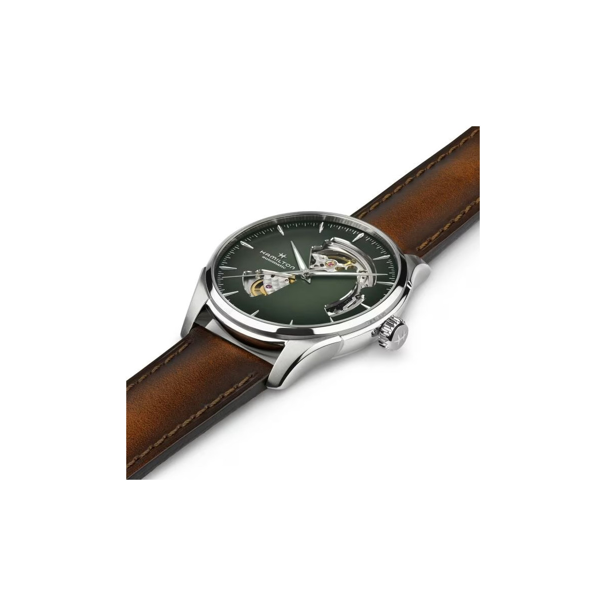 Reloj Hamilton Jazzmaster Open Heart Auto Verde Degradado