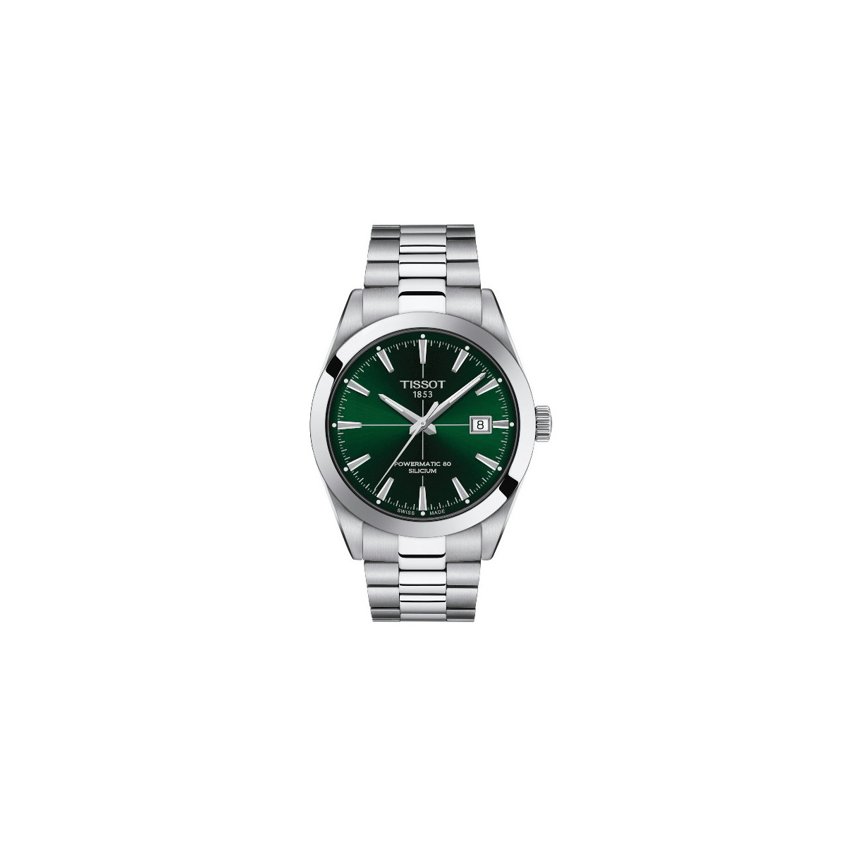Reloj Tissot Gentleman Auto para caballero esfera verde