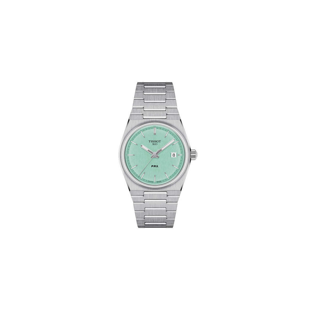 Reloj Tissot PRX esfera verde clarito para mujer