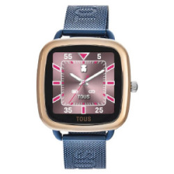 Reloj smartwatch Tous D-Connect con brazalete de acero IP negro