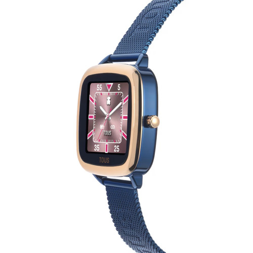 Reloj smartwatch Tous D-Connect con brazalete de acero IP negro