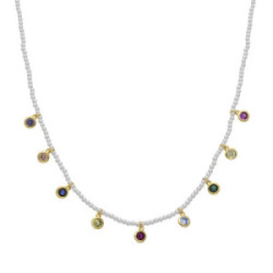 Collar Luxenter Alori plata 925 dorada y perlas