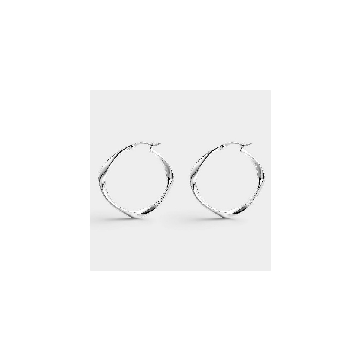 Pendientes Itemporality rizados plata 925