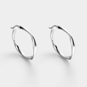 Pendientes Itemporality rizados plata 925