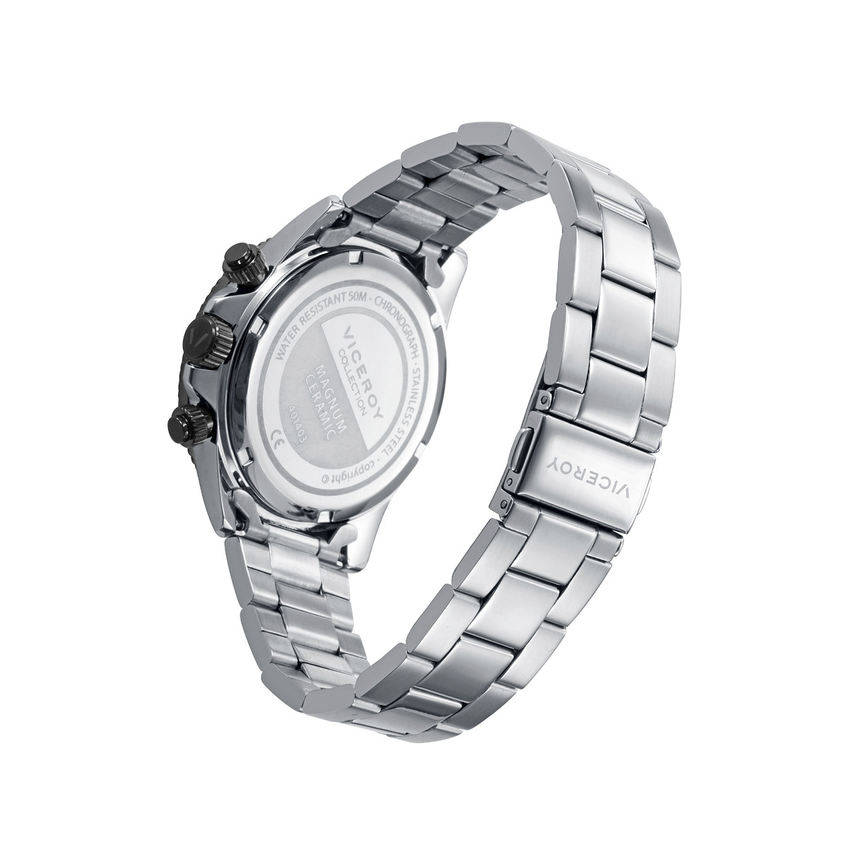 Reloj Viceroy Magnum Crono esfera negra y bisel cerámico para hombre y mujer